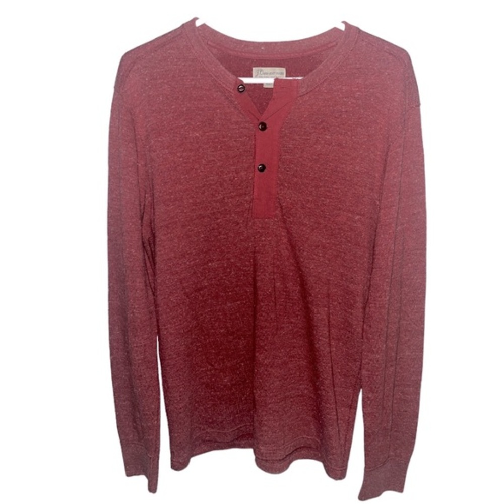 J. Crew Knit Goods Pullover Henley Long Sleeve Shirt Size Small